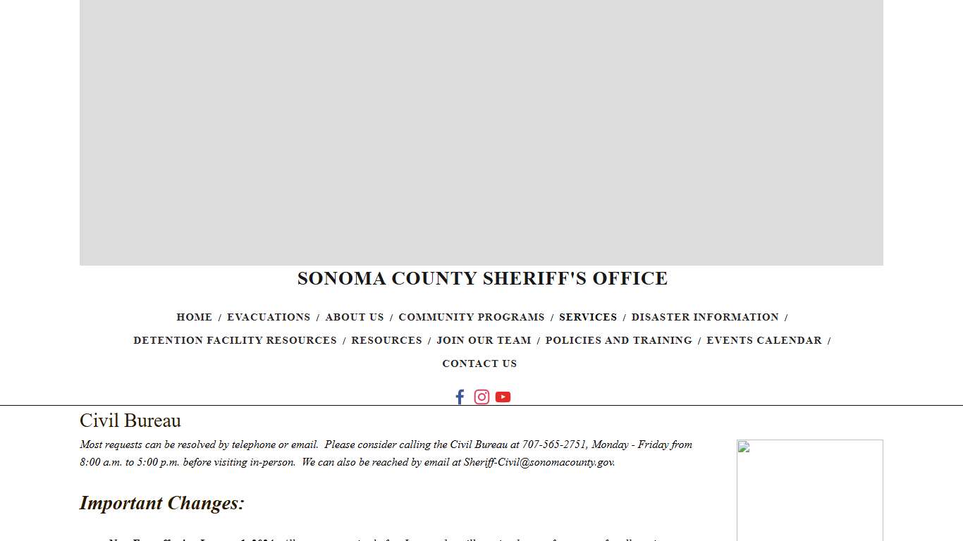 Civil Bureau — Sonoma County Sheriff's Office
