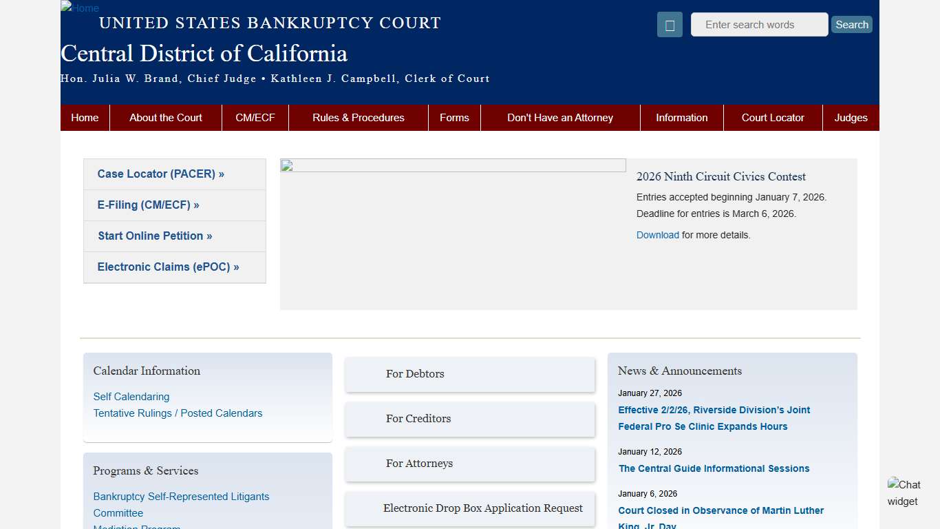 Central District of California United States Bankruptcy Court